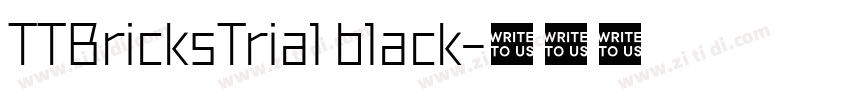 TTBricksTrial black字体转换